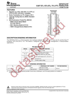 SN74GTL2107PWRG4 datasheet  